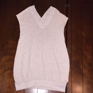 Lou Grey V Neck front and back long Vest